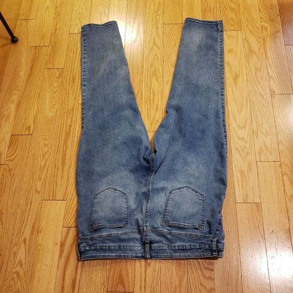 Chico's Platinum Zipper Front Blue Jegging - Size 3 (16) - Picture 3 of 5